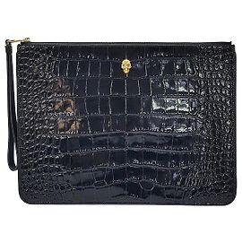 Pochette Gold Skull Alexander McQueen Doré
