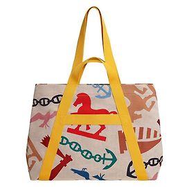 Hermès Bolso de playa Multicolor