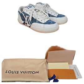 Louis Vuitton Denim Charlie Sneaker Orange
