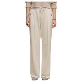 Hermès Pantalones de corte holgado Blanco