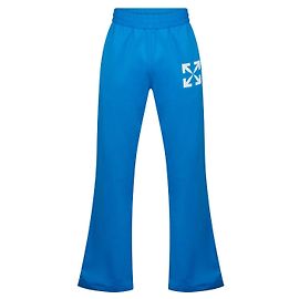 Off White Refurbished Product Size Arrow Track Pants Blue Blue