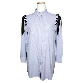 Sandro Blue Stripe Shirt Blue