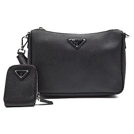 Prada Borsa a tracolla Multi Saffiano Nero