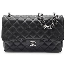 Chanel Caviar Classic Jumbo Preto
