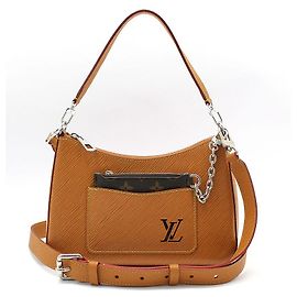 Louis Vuitton Bolsa de ombro e transversal Gold Miel Epi Marelle Marrom