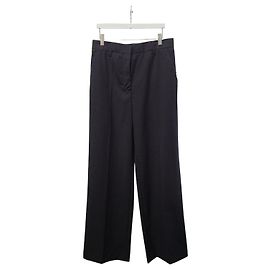 Prada Anthracite Grey Virgin Wool Women's Slacks Pants Brown