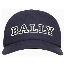 Bally boné com bordado de logótipo Preto