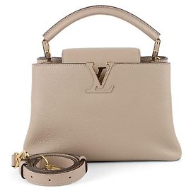 Louis Vuitton Borsa a tracolla mini Taurillon Capucines BB Marrone