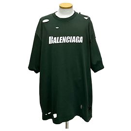 Balenciaga Caps T-Shirt aus Baumwolle mit Vintage-Logo Schwarz