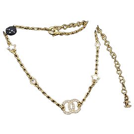 Chanel Collana Crystal Star con logo CC Nero