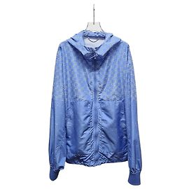 Louis Vuitton Black Shadow Damier Spread Windbreaker Blue