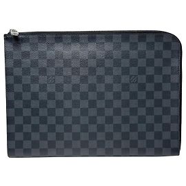 Louis Vuitton Pochette Damier Jour GM Men's Clutch Bag Multicolore