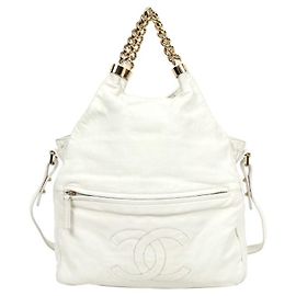 Chanel Hobo Bag White Rodeo Drive Weiß