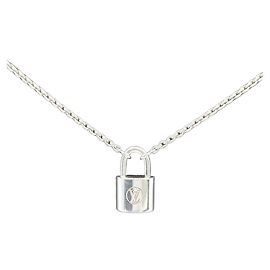 Louis Vuitton Collana Silver Lockit Argento