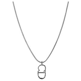Dior Collana Verticale CD Argento Argento
