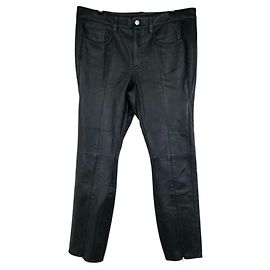 Maison Martin Margiela Pantalones de cuero Negro