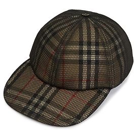 Burberry MESH OVERLAY Unisex Mesh Baseball Cap Black
