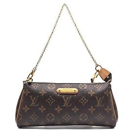 Louis Vuitton Clutch Monogram Eva Marrone