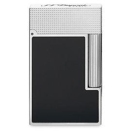 St Dupont Line Platinum Matte Black Lighter Black