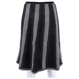 Falda elástica Chanel Negro