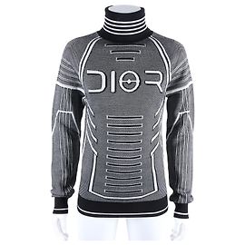 Pull à col roulé à manches longues Dior Homme Noir