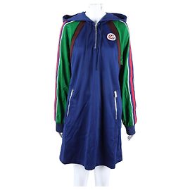 Abito con cappuccio Gucci Blu