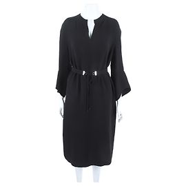 Hermès Hermes Silk Dress Black