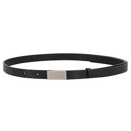 Maison Martin Margiela Numeric Ledergürtel Schwarz