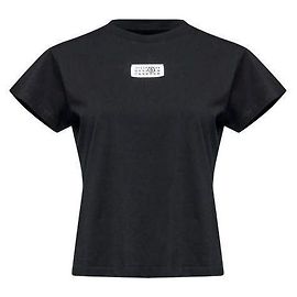 Maison Martin Margiela Numeric Baumwoll-T-Shirt Schwarz