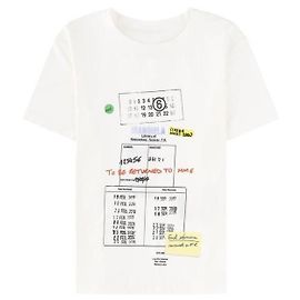 Maison Martin Margiela T-Shirt mit Stempelprint Weiß