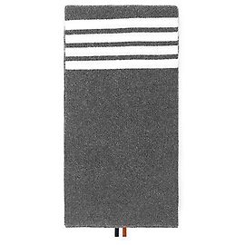 Thom Browne Cashmere Ribbed Stripe Scarf Brown