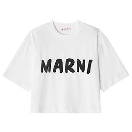 Marni Kurzes T-Shirt mit kurzen Ärmeln Schwarz