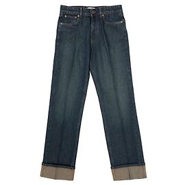 Miu Miu Jeans in denim blu Pantaloni da donna Blu