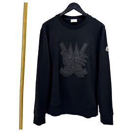 Moncler Logo Patch Sweatshirt Black Black