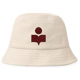 Isabel Marant Hayley Logo Embroidery Bucket Hat ECRD White