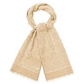Salvatore Ferragamo Gancini Monogramm-Print Stola Orange