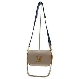 Louis Vuitton Bolsa de Ombro Lockme Tender Gray Marrom
