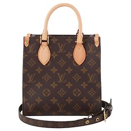 Louis Vuitton Monogram Sac Plat BB Crossbody Black