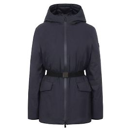 Burberry Kurzer Nylonmantel mit Kapuze Schwarz