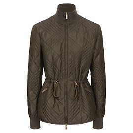 Burberry Micro Check Stitch Nylon Wakerley Jacket Green