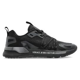 Versace Baskets Dynamic Logo Trainer Noir