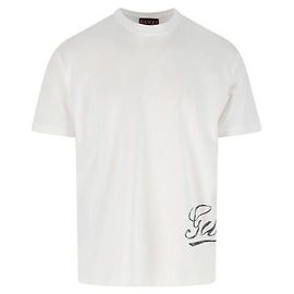 Gucci Camiseta de jersey de algodón estampado Blanco