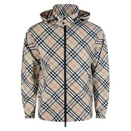 Burberry Karo-Jacke Braun
