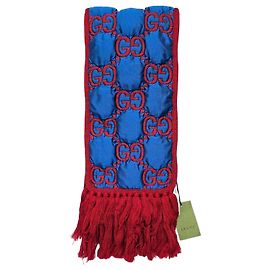 Gucci Cachecol de lã acolchoado GG Multicor