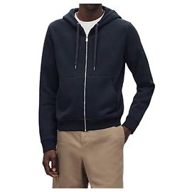 Hermès Sudadera con capucha con cremallera Marine Negro