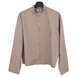 Hermès Camicia giacca boxy fit da uomo Marrone