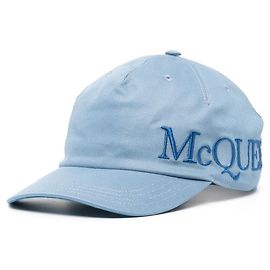 Alexander Mcqueen Embroidered Logo Baseball Cap Blue