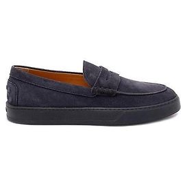 Tod's Loafer aus Wildleder Blau