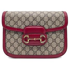 Gucci Bolsa de Ombro Horsebit Vermelho