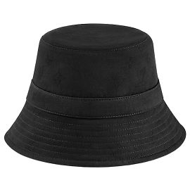 Louis Vuitton Monogram Bucket Hat Schwarz